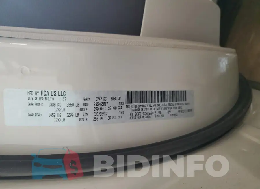 2C4RC1DG1HR676812 Photo# 13