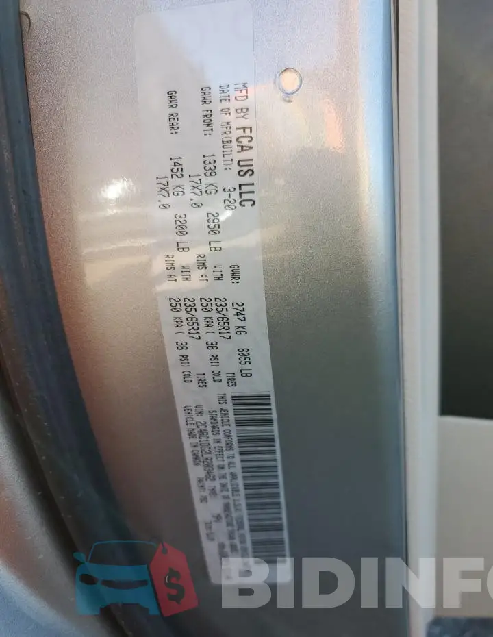 2C4RC1DG2LR203462 Photo# 14