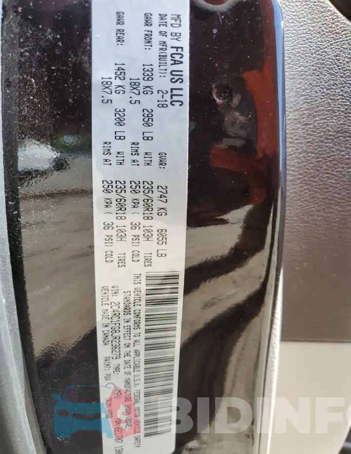 2C4RC1FG8JR236279 Photo# 14