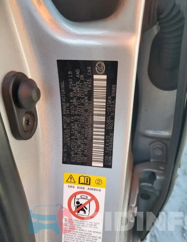 58ABK1GG3GU017653 Photo# 12