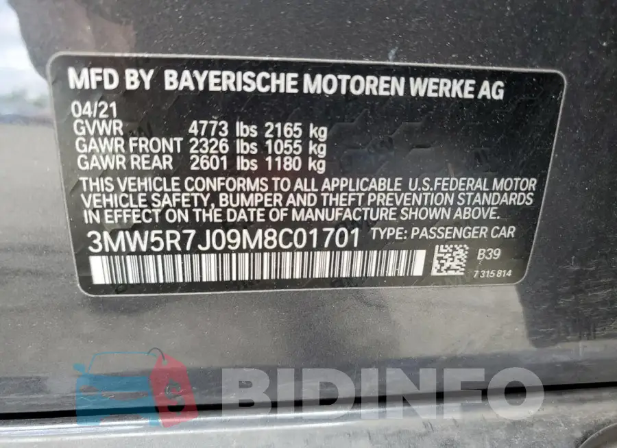 3MW5R7J09M8C01701 Photo# 12