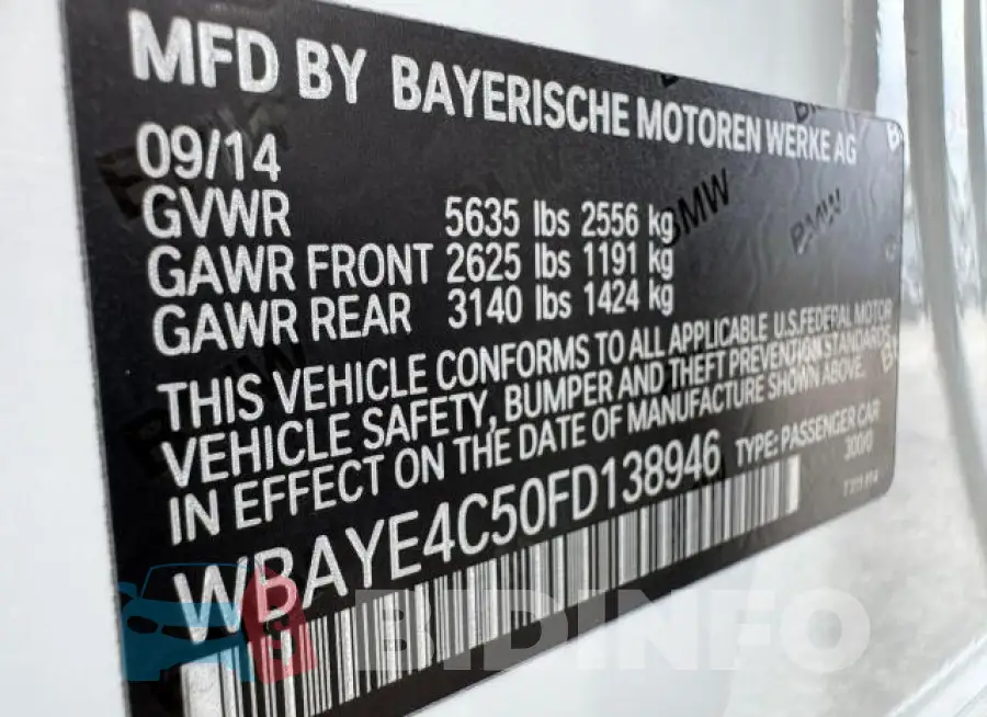 WBAYE4C50FD138946 Photo# 15