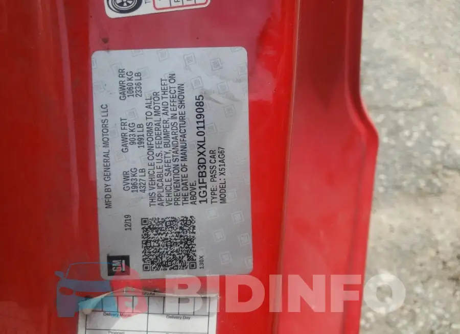 1G1FB3DXXL0119085 Photo# 12