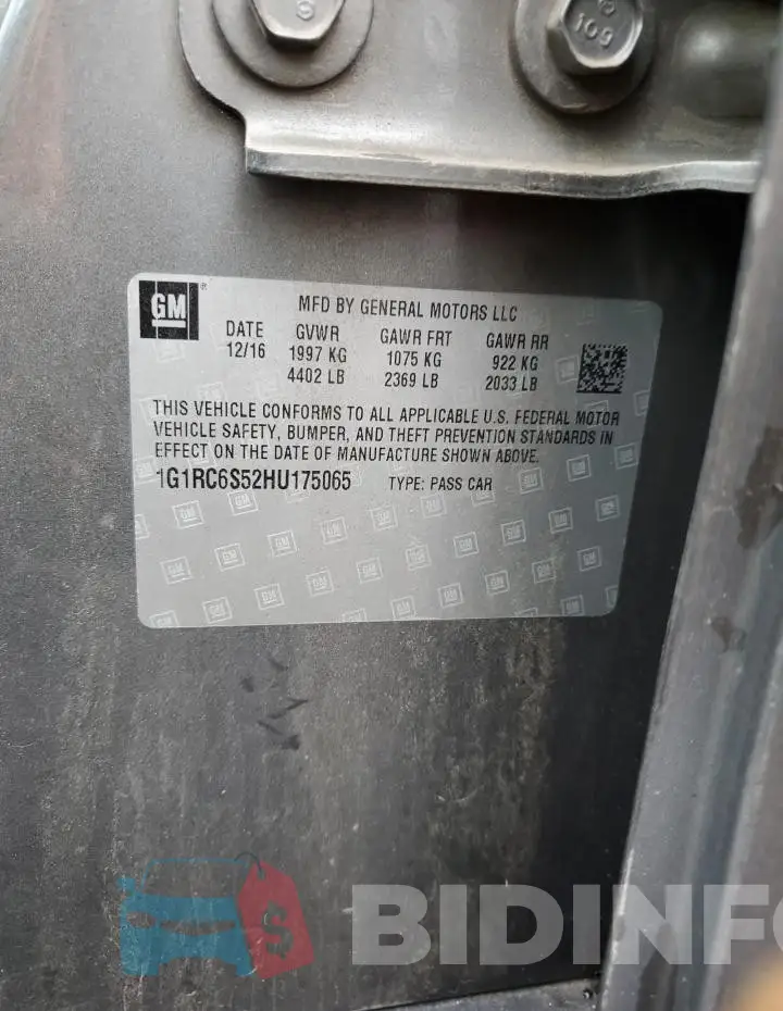 1G1RC6S52HU175065 Photo# 12