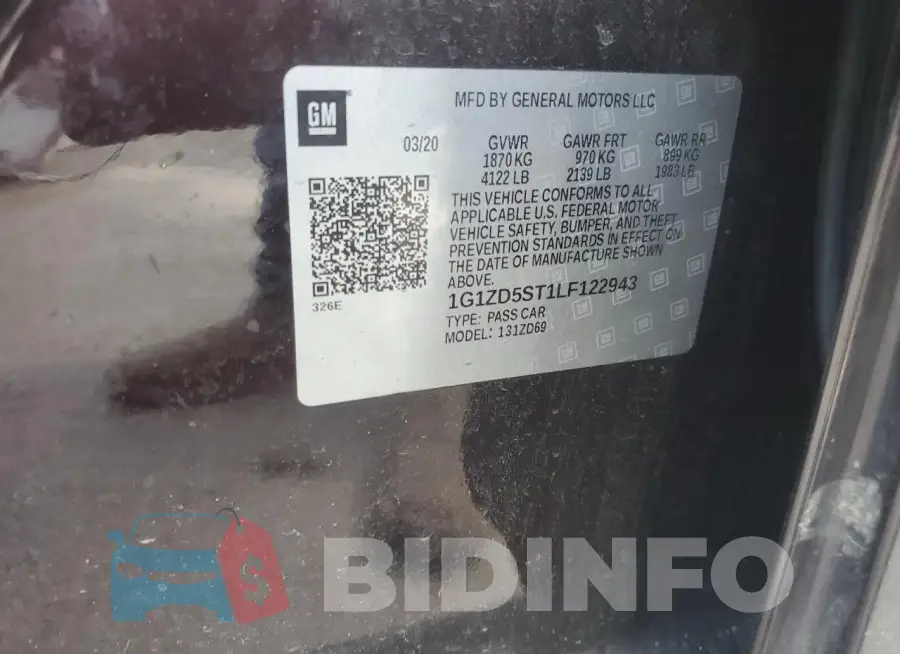 1G1ZD5ST1LF122943 Photo# 12