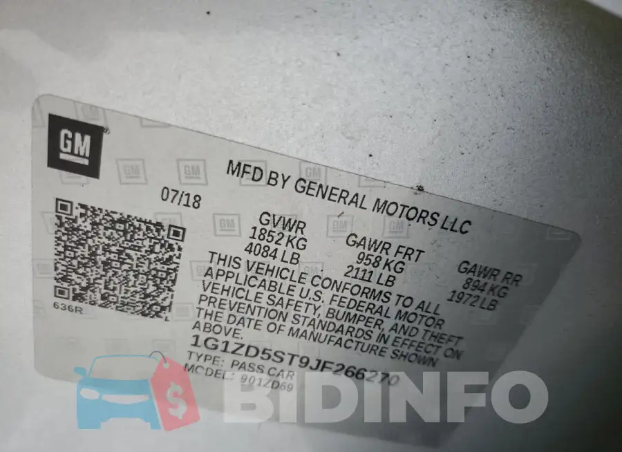 1G1ZD5ST9JF266270 Photo# 12