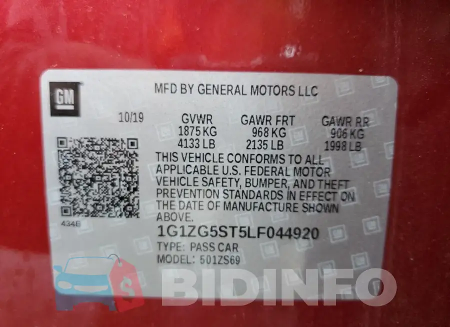 1G1ZG5ST5LF044920 Photo# 13