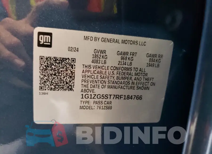 1G1ZG5ST7RF184766 Photo# 12