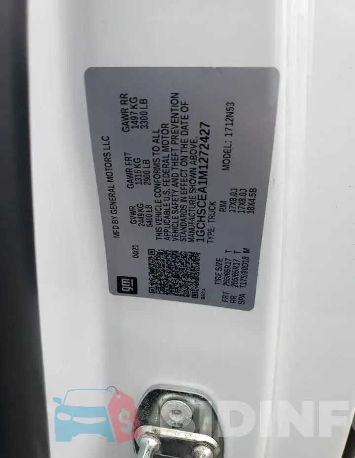 1GCHSCEA1M1272427 Photo# 12