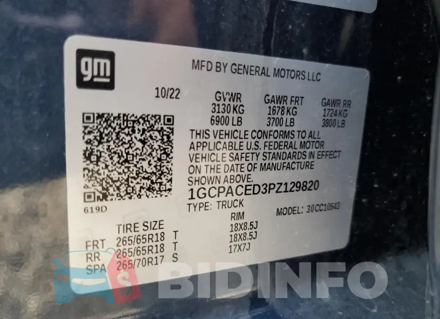 1GCPACED3PZ129820 Photo# 13