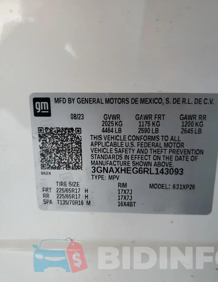 3GNAXHEG6RL143093 Photo# 12