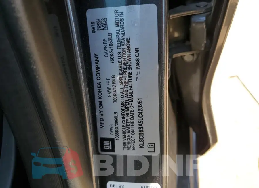 KL8CB6SA5LC423281 Photo# 12
