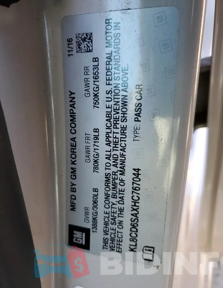 KL8CD6SAXHC767044 Photo# 12