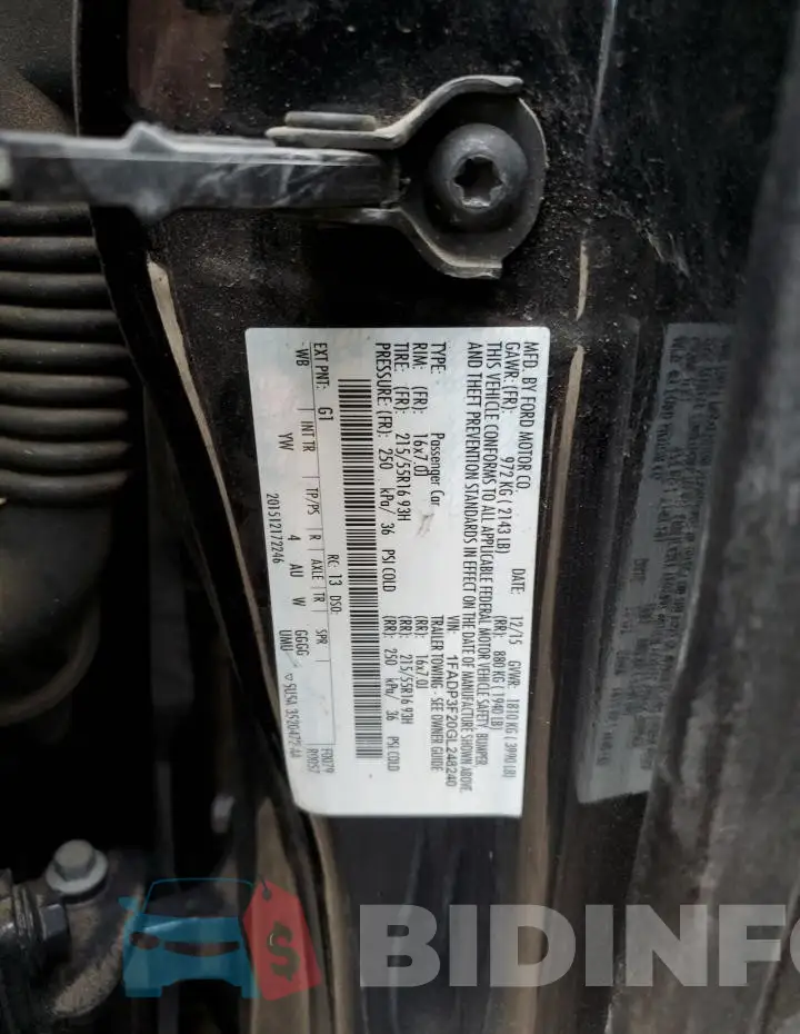 1FADP3F20GL248240 Photo# 12