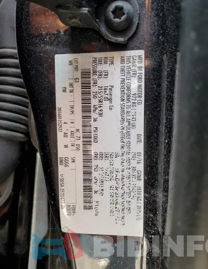 1FADP3F2XGL277731 Photo# 12
