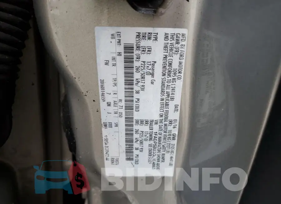 1FADP5BU3GL104863 Photo# 12