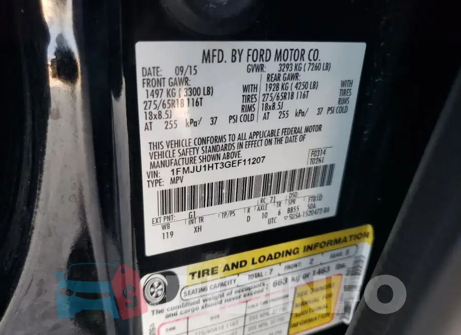 1FMJU1HT3GEF11207 Photo# 13