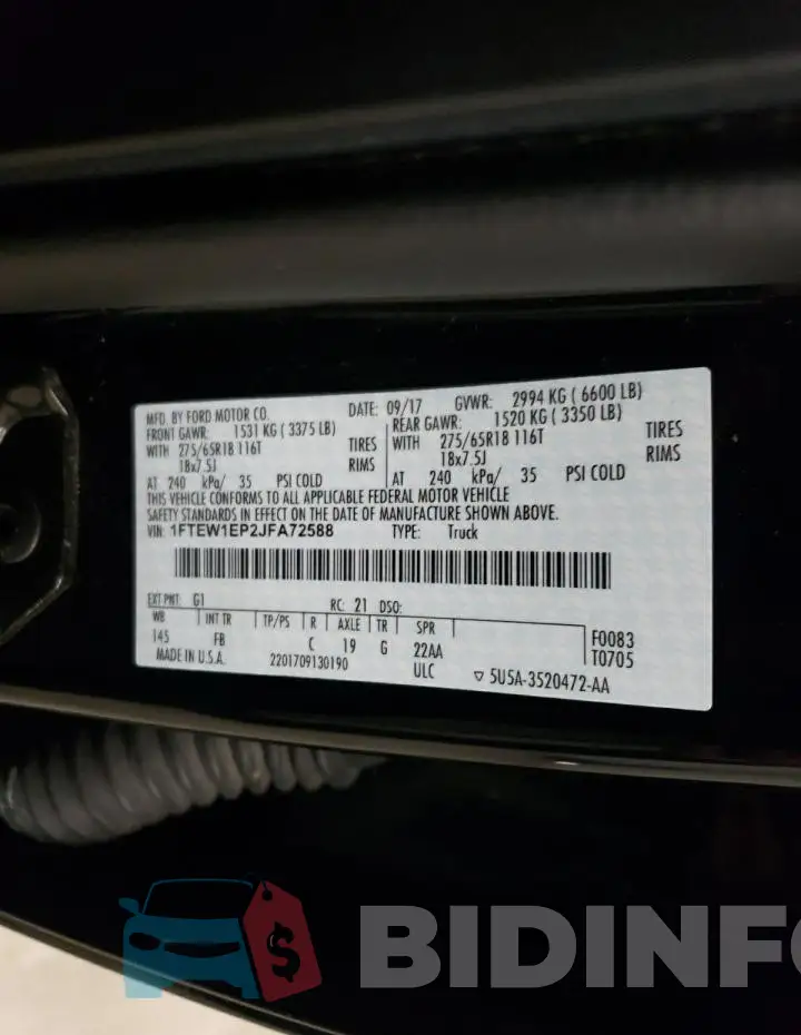 1FTEW1EP2JFA72588 Photo# 12