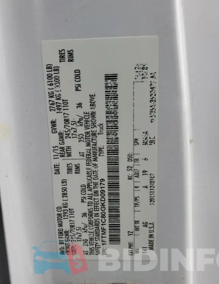 1FTMF1C80GKD09179 Photo# 12