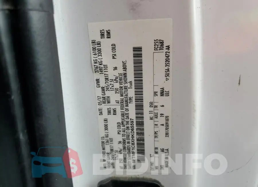 1FTMF1C8XHKD65597 Photo# 12