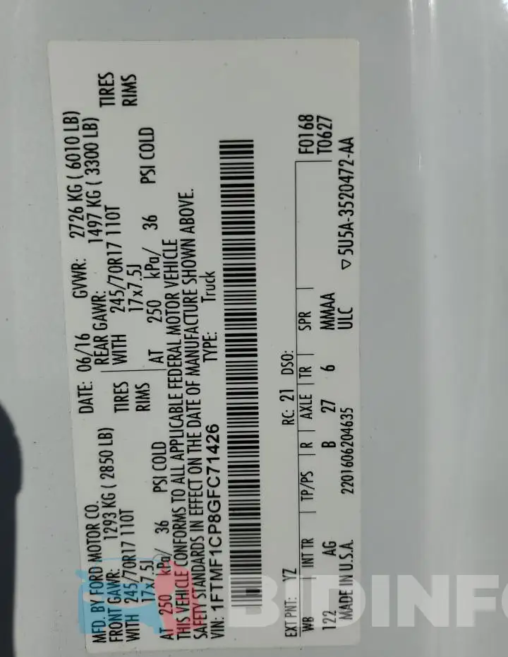 1FTMF1CP8GFC71426 Photo# 13