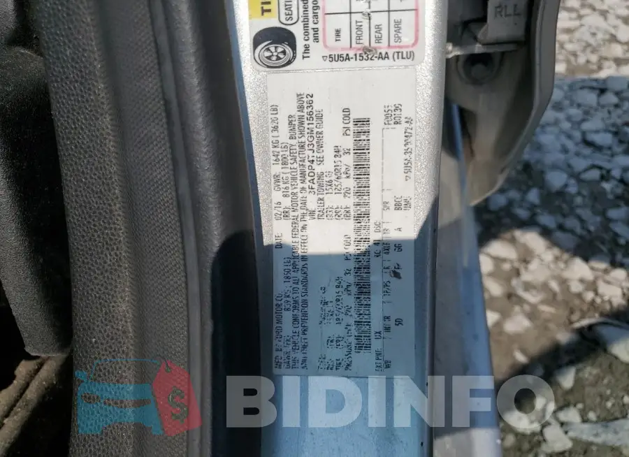 3FADP4TJ3GM156362 Photo# 12