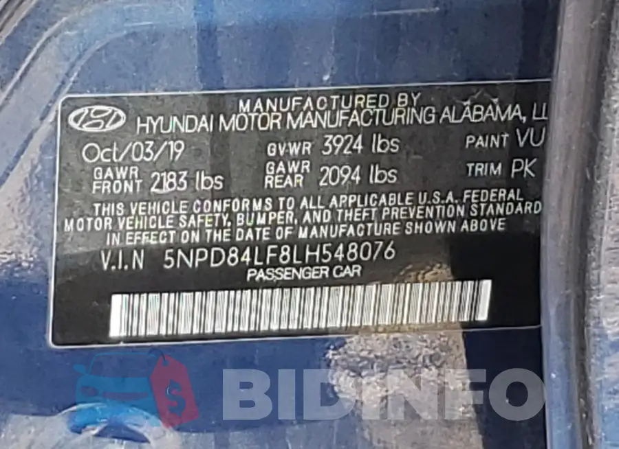 5NPD84LF8LH548076 Photo# 12