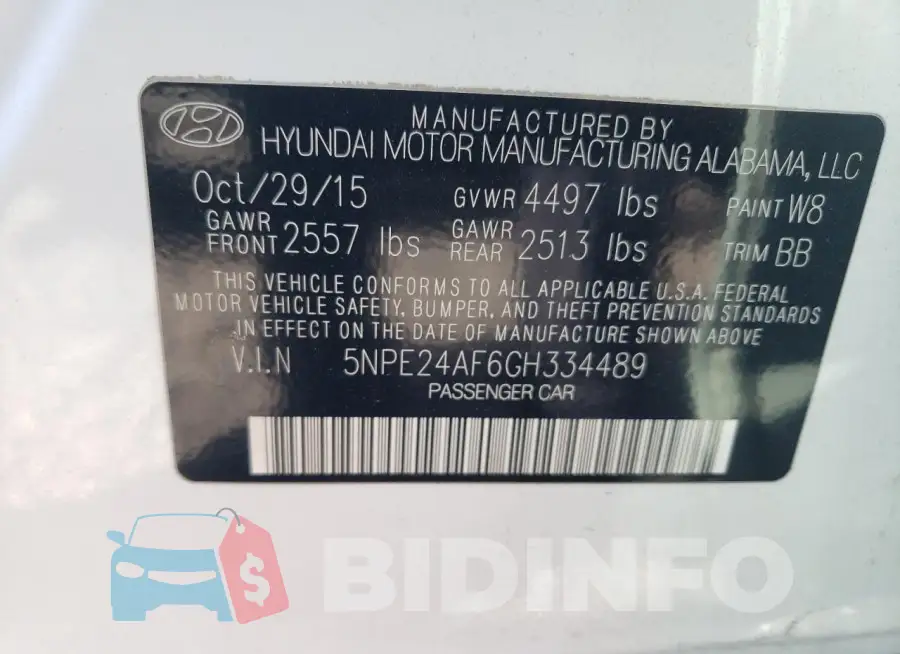 5NPE24AF6GH334489 Photo# 12