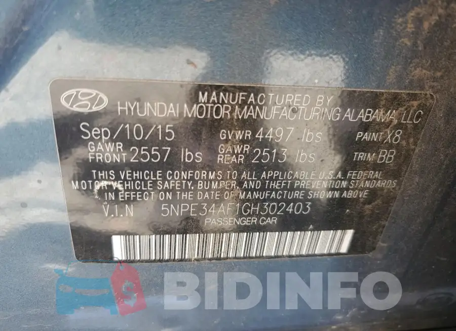 5NPE34AF1GH302403 Photo# 12
