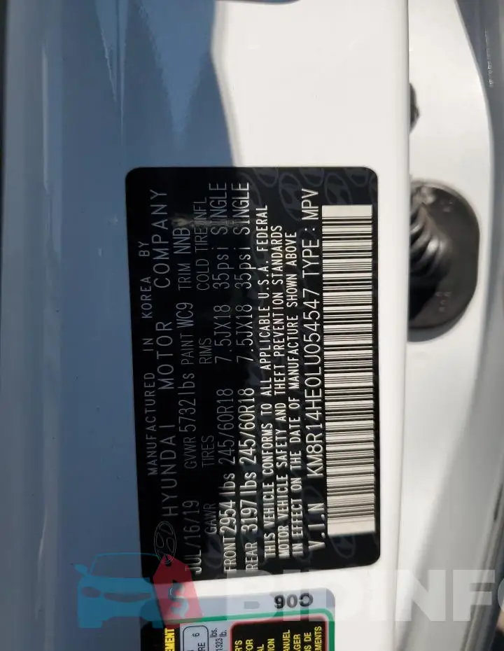 KM8R14HE0LU054547 Photo# 13