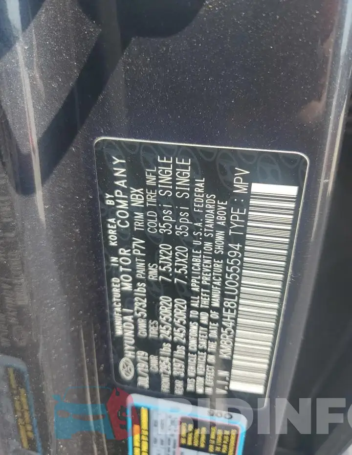 KM8R54HE8LU055594 Photo# 13
