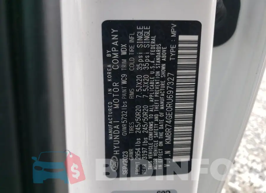 KM8R74GE0RU697327 Photo# 13