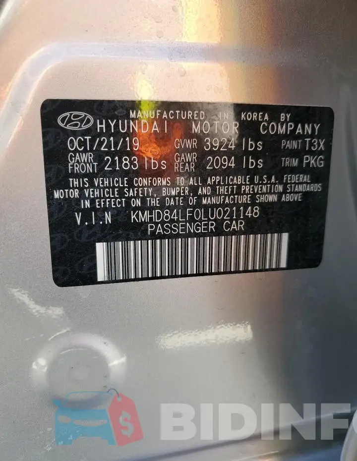 KMHD84LF0LU021148 Photo# 13