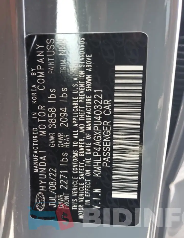 KMHLP4AGXPU403221 Photo# 12