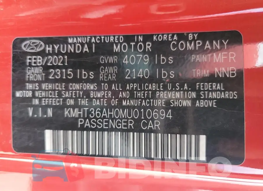 KMHT36AH0MU010694 Photo# 12