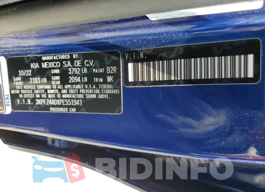 3KPF24ADXPE551941 Photo# 12