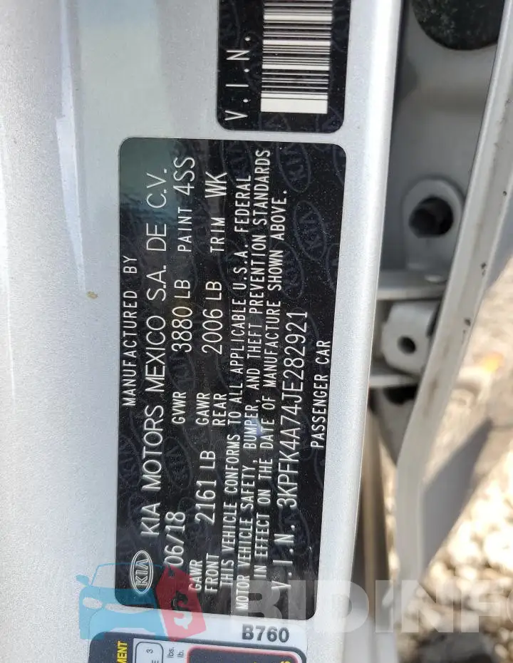 3KPFK4A74JE282921 Photo# 13