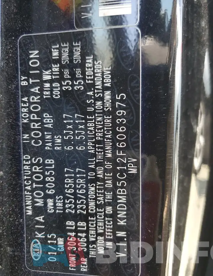 KNDMB5C12F6063975 Photo# 13