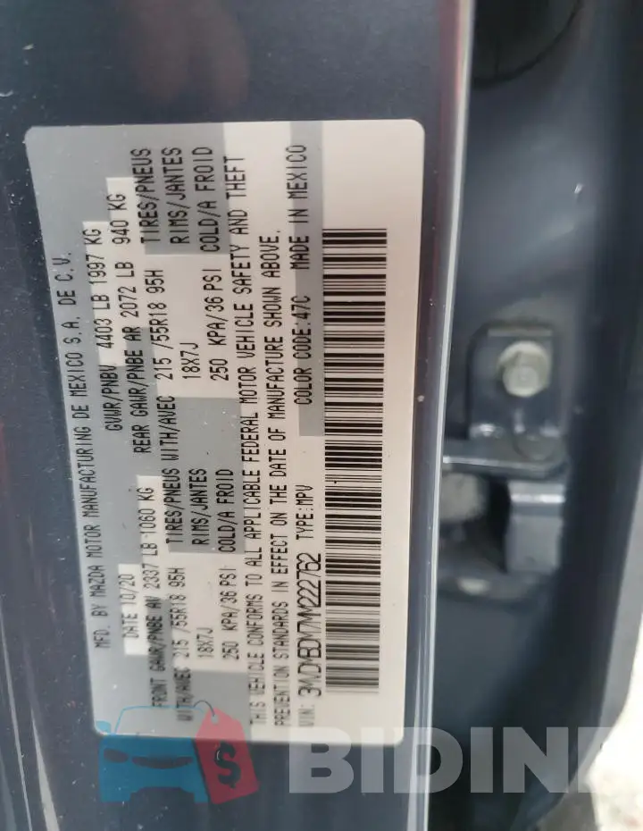 3MVDMBDM7MM222762 Photo# 13