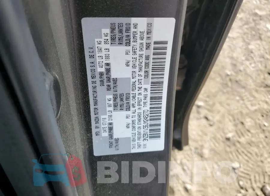 3MZBN1V39JM246270 Photo# 13