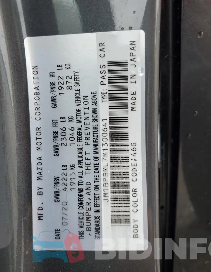 JM1BPBML7M1300641 Photo# 12
