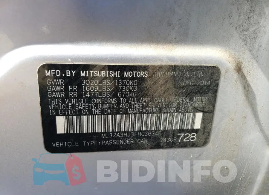 ML32A3HJ3FH036346 Photo# 13