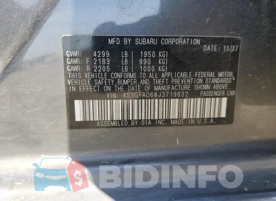4S3GTAD68J3719832 Photo# 12
