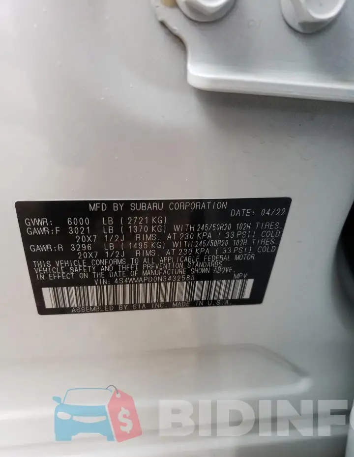 4S4WMAPD0N3432585 Photo# 14