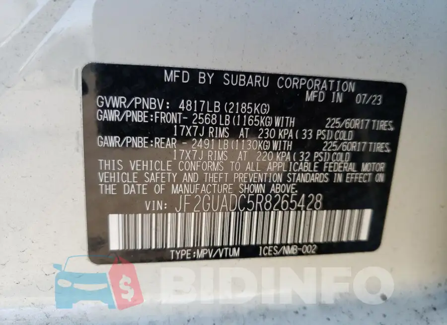 JF2GUADC5R8265428 Photo# 12