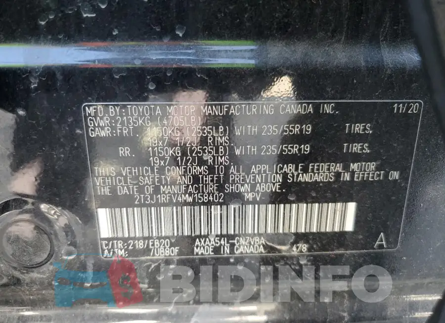 2T3J1RFV4MW158402 Photo# 14