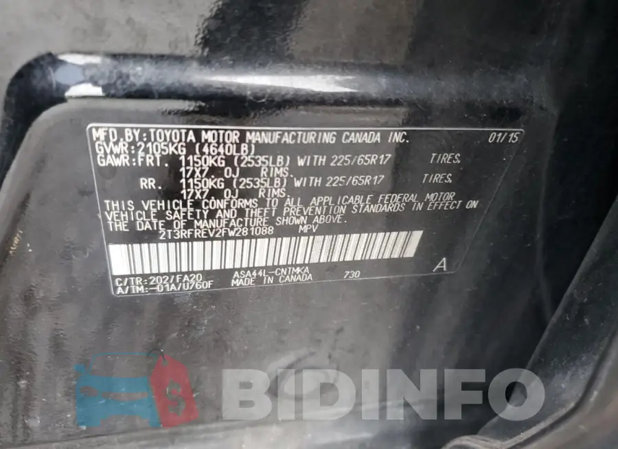 2T3RFREV2FW281088 Photo# 12