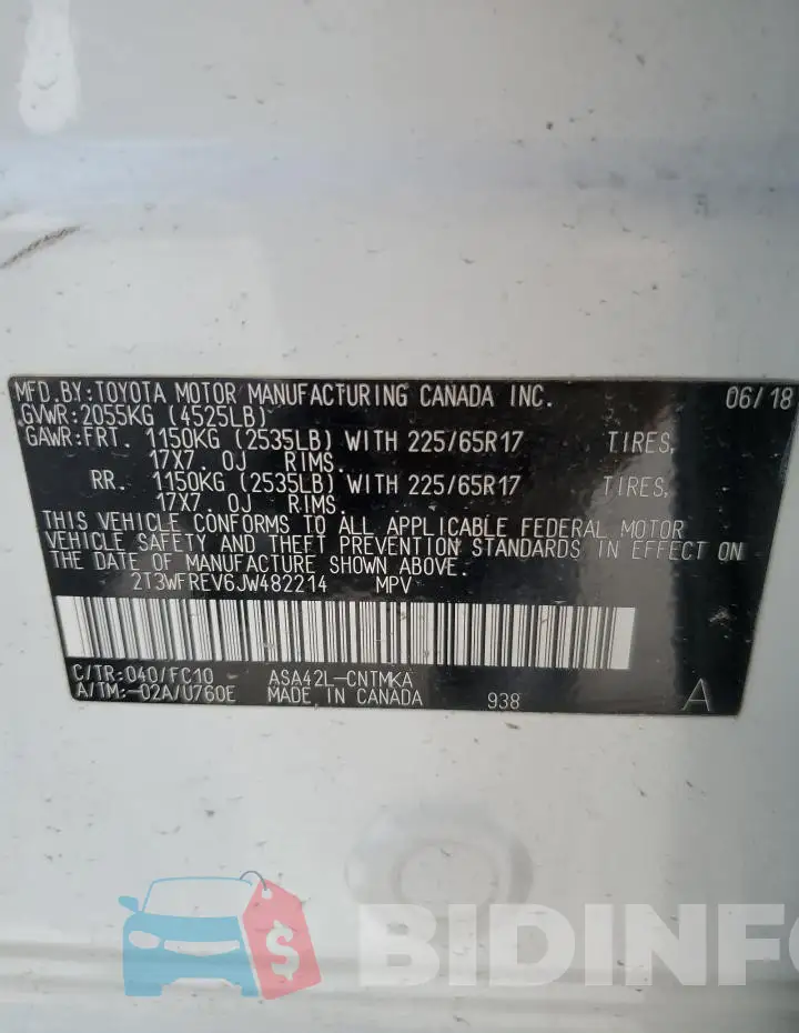 2T3WFREV6JW482214 Photo# 14