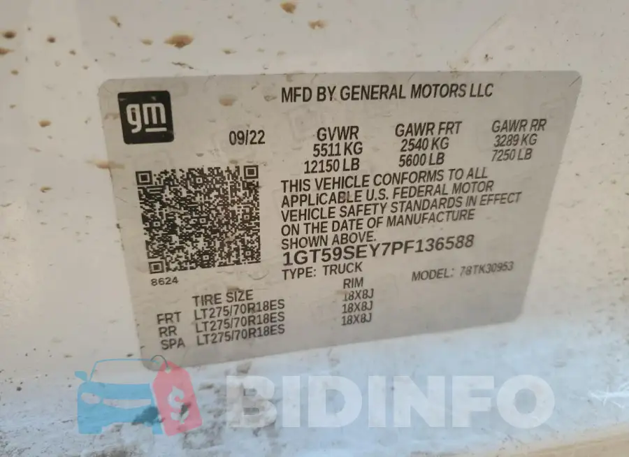 1GT59SEY7PF136588 Photo# 13