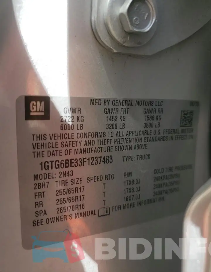 1GTG6BE33F1237483 Photo# 12